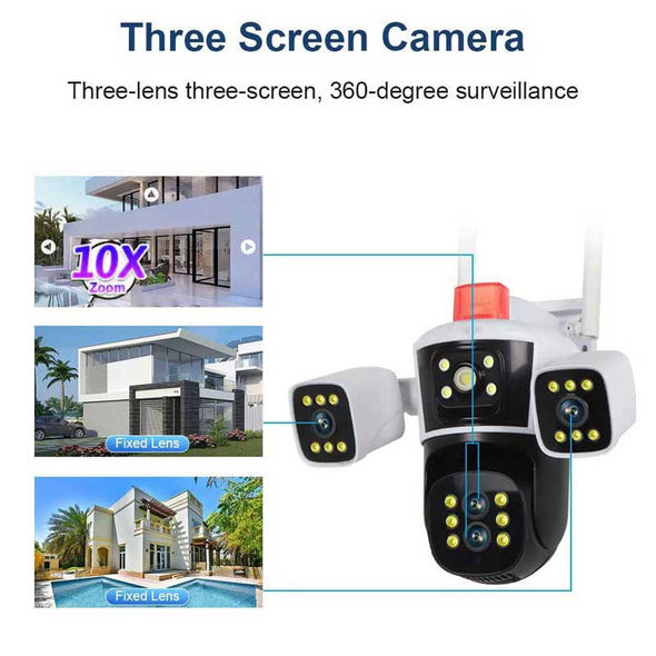 8K IP Smart Camera 16MP WiFi PTZ 10X Zoom Outdoor Indoor Security Camera