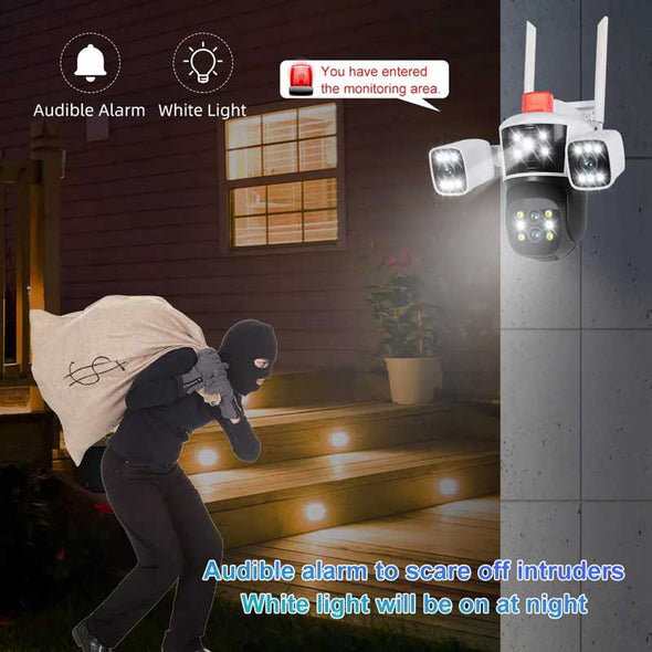 8K IP Smart Camera 16MP WiFi PTZ 10X Zoom Outdoor Indoor Security Camera