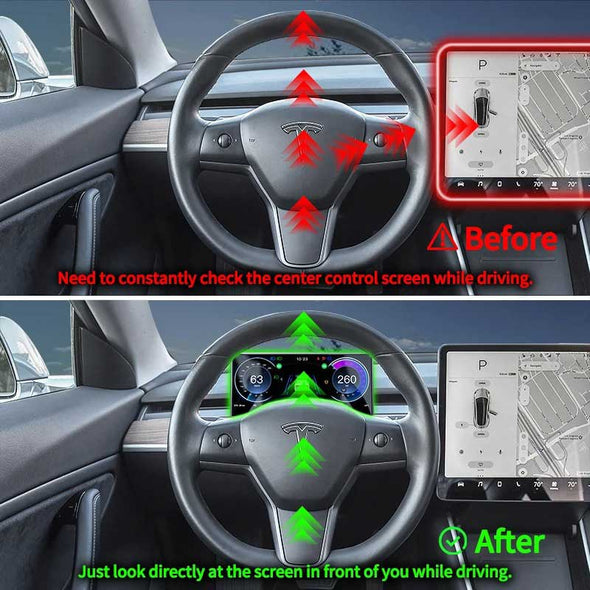 Tesla Model 3 Auto Dashboard with Air Outlet & Camera Model Y