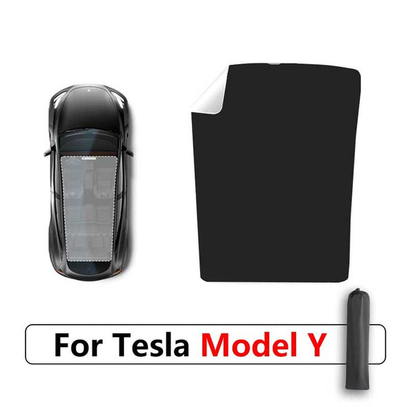 Sunshade For Tesla Model 3 Model Y Electrostatic Adhesion Sunroof Covers