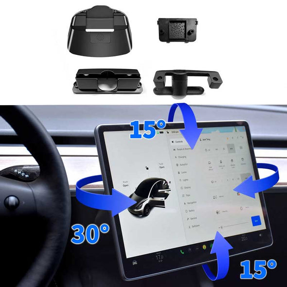 Tesla Screen Swivel Mount Four Directions Tilt Display Monitor Rotate for Tesla Model Y/ 3/ 3 Highland