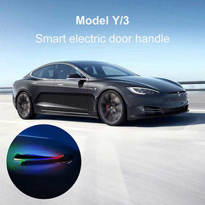 Tesla Automatic Electric Door Handles LED Smart Wireless Handlebars for Tesla Model Y/ 3/ 3 Highland Parts accessories Last generation